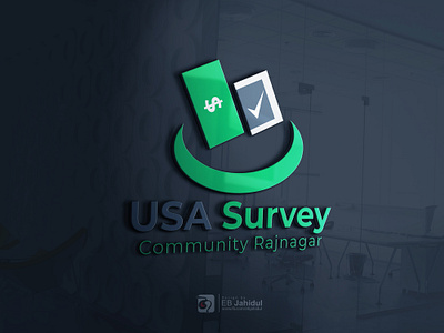 USA Survey Logo bangla logo bitcoin branding cinbas coin design designer ebjahidul graphic design icon illustration illustrator logo mockup retechmedia ui vector