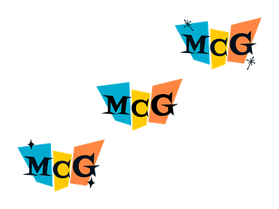 MCG Logo Concepts atomic branding logo mid century retro space age