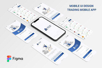 APP UI DESIGN | Trading Mobile App appdesign appui creative design design figma mobileapp professional tradingapp ui uidesign uiux ux