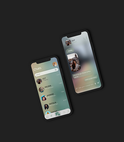 Direct Messaging app design ui ux