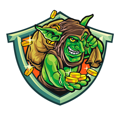 goblin design gaming illustration logo vector