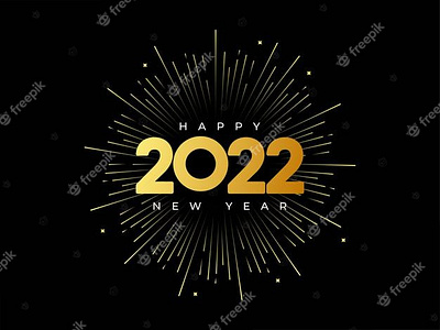 Happy 2022 new year 2022 background calendar gold gradient happy happy new year illustration logo luxury new year star typography vector