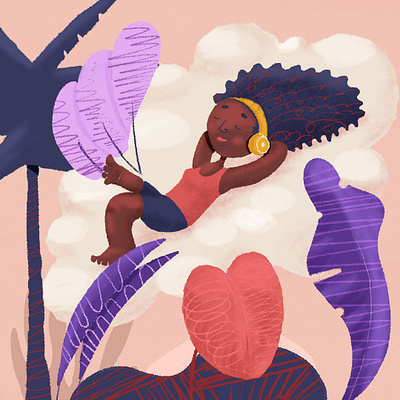 peace of mind caribbean colorful culture floral illustration illustrator illustrator cc islanders textures tropical