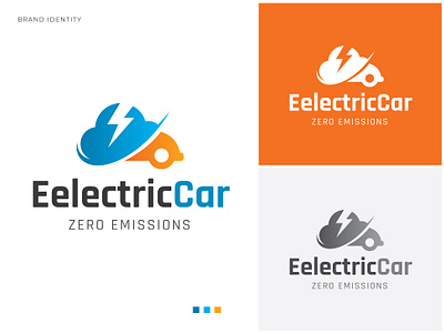 Electric Car Logo agency auto detailing logo brand identity branding car detailing logo car fueling logo car logo car power logo car rental logo car repair logo car shop logo car wash logo cng station logo electric car logo logo modern logo rent a car logo