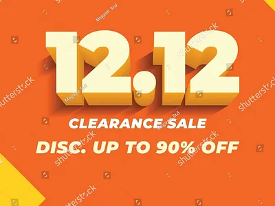 12.12 sale banner design 12.12 1212 2022 banner banner design big sale branding business clearance sale december design discount end sale gradient logo new year sale shutterstock vector