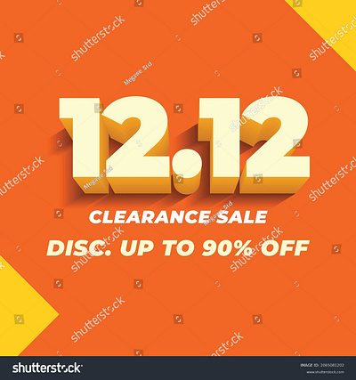 12.12 sale banner design 12.12 1212 2022 banner banner design big sale branding business clearance sale december design discount end sale gradient logo new year sale shutterstock vector