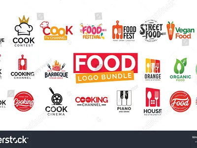 food logo barbeque branding cafe coffee content cook creator cup design drink festival food food festival fork gradient illustration logo restaurant street food vector
