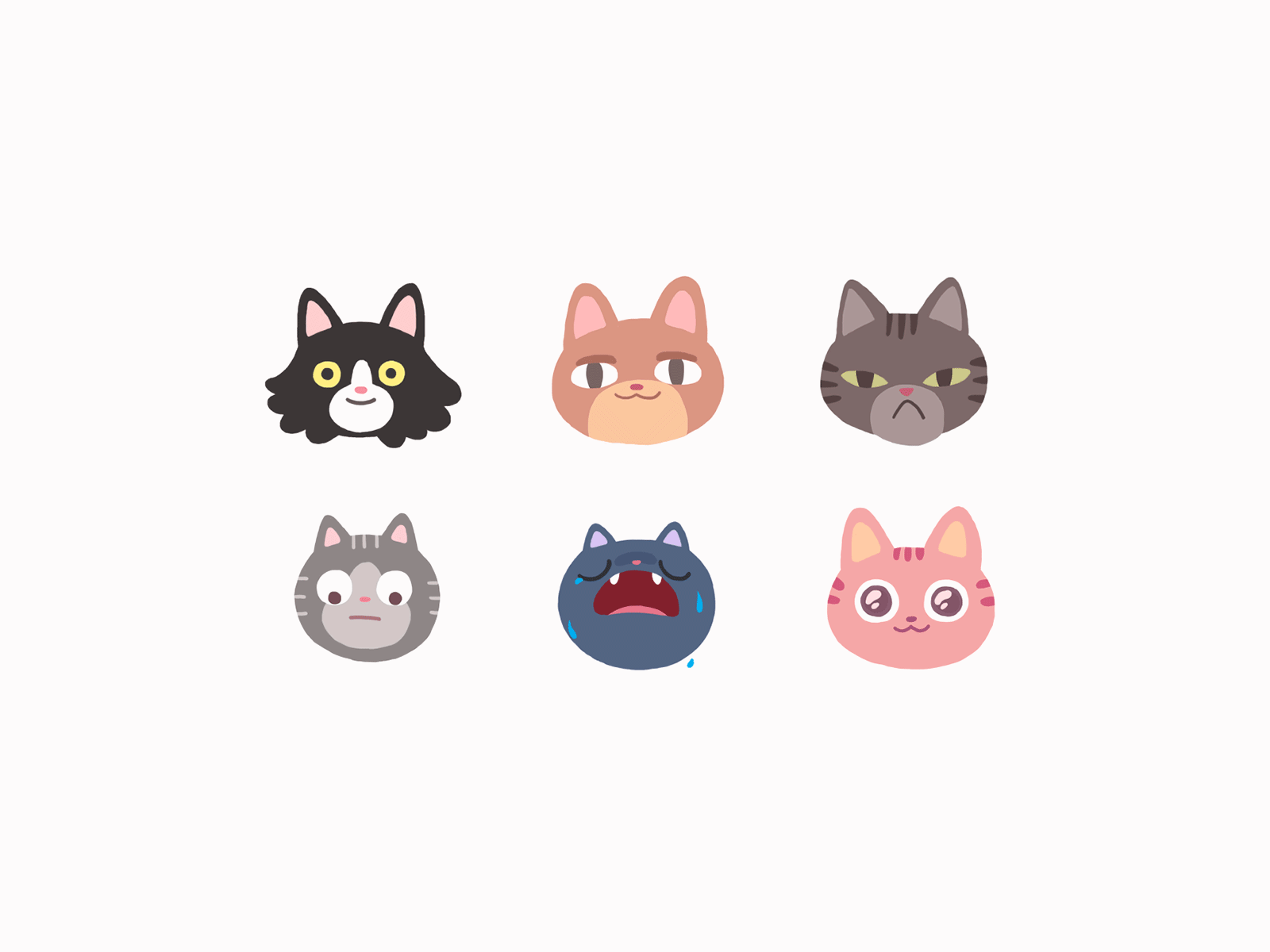 Cat Party animation cat party cats cute emojis emote gif