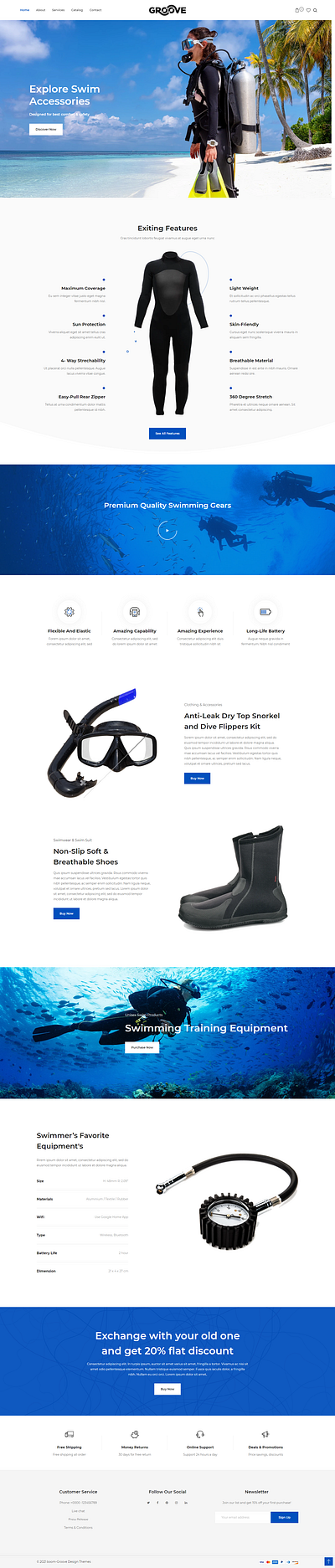 Boom-Groove Shopify Theme design ecommerce ecommercetheme responsive shopifytheme swimtheme theme web design website website design