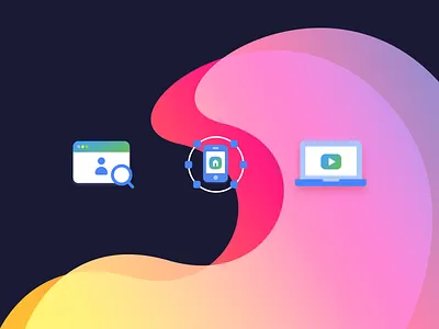 Wave Illustration icons design icon icons il illustration people ui vector