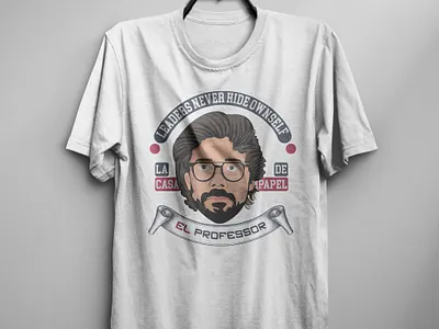 El Professor Illustration T shirt Design graphic design illustration money heist professor t shirt design