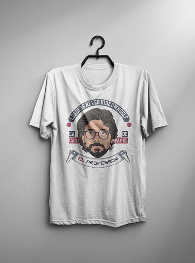 El Professor Illustration T shirt Design graphic design illustration money heist professor t shirt design