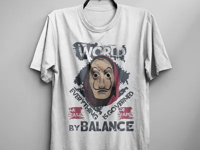 Money Heist Series T Shirt Design graphic design money heist t shirt vector