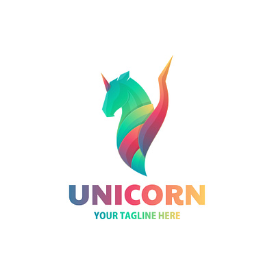 UNICORN GRADATION LOGO ILLUSTRATION branding design esport icon illustration logo ui ux vector