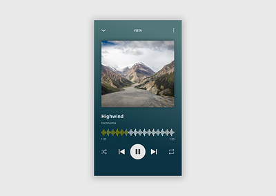 Daily UI #009 Music player dailyui dailyui009 design