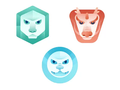 神獸logo設計 design dragon lion logo 神獸 西遊記