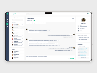 Birddesk - Support chat app chat customer dashboard help desk interaction support ui ux