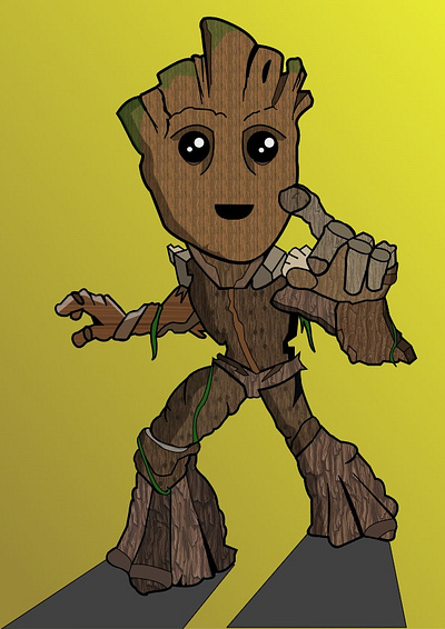 GROOT illustration comic groot illustration marvel