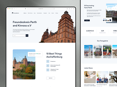 Freundeskreis Web Design For Awesome German Town citypresent design digital hutcko landing ui logo minimal presentation productweb town uiux userexperience userinterface visual design web website whiteblack