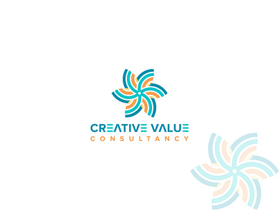Colorful Flower Logo abstract black branding circular colorful design flower graphic design green illustration illustrator logo vector white yellow