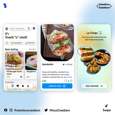 Le Chops 😋 UI UX design app app design design ecommerce app ecommerce app design food app graphic design mobile app mobile app design ui ui ux ui ux design user interface design ux design