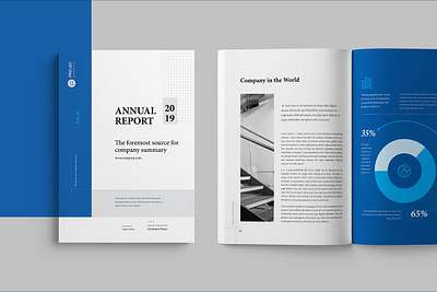 Annual Report annual annual report brochure catalog clean design events illustration indesign infographic lifestyle lookbook magazine modern multipurpose print printable purpose report template