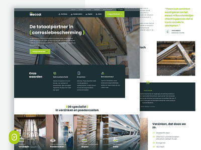 Wecoat | Webdesign branding design industrial industrial webdesign metal conservation metal industry metal protection ui ui design uidesign ux ux research web webdesign website wecoat