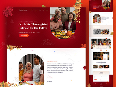 Thanksgiving Website Template 2021 trend best design 2021 design agency food recipe landing page restaurant thanksgiving thanksgiving 2021 thanksgiving dishes thanksgiving food thanksgiving recipe thanksgiving turkey tradition traditional website ui ui design ux design web ui