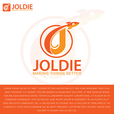 JOLDIE LOGO 3d animation branding business logo company logo creative logo design fast fast logo graphic design illustration joldie logo logo motion graphics ui uncommon logo unique logo