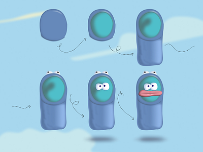 Illustration for a children's game 3d design figma freak game graphic design illustration mobile app step by step ui