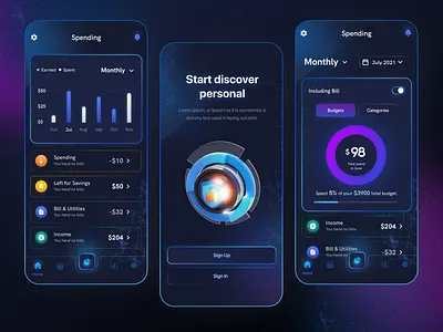 Banking App I Ofspace app bank banking finance fintech fintech app interface design ios app mobile mobile app money money management ofspace online banking transaction trend 2022 trendy ui user interface ux