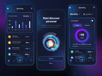 Banking App I Ofspace app bank banking finance fintech fintech app interface design ios app mobile mobile app money money management ofspace online banking transaction trend 2022 trendy ui user interface ux