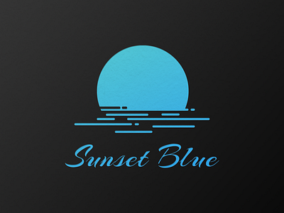 Sunset Blue logo branding design graphic design icon logo typography ui ux vector