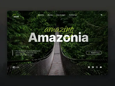 Amazonia website design branding design designer dribbble dribbbler dribbbletop dribbbletrend figma graphic design illustration typography ui uiux ux webdesign webdesigner websitedesign