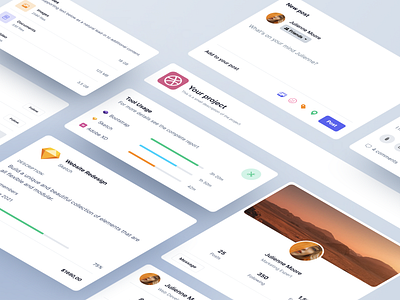 Bootstrap 5 Components - Made by Webpixels application blocks bootstrap cards components dashboard elements library profile project stats ui web app