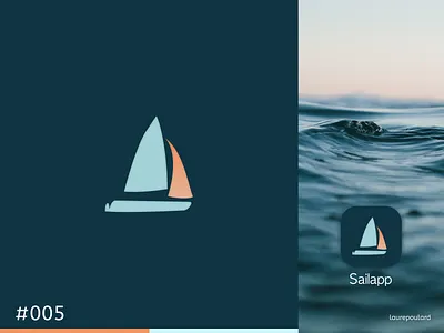 Daily Ui 005 - App icon appicon branding dailyui dailyui005 design figma graphic design icon illustration logo sail ui vector