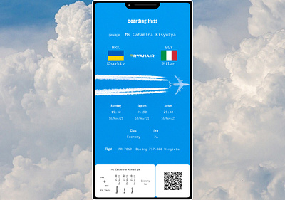 Design a boarding pass 024 dailyui design design a boarding pass