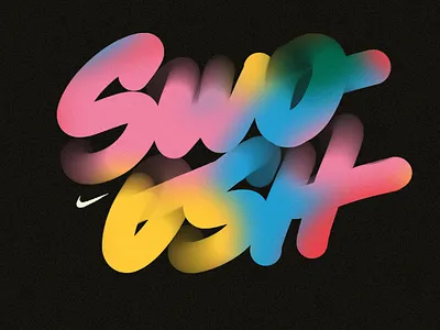 swoooosh blend blur colors font nike noise sports swoosh textures typography