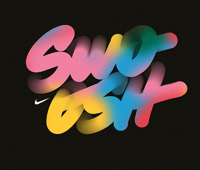 swoooosh blend blur colors font nike noise sports swoosh textures typography