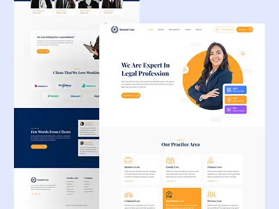 Law Firm Landing Page advocate agency attorney attorneys barrister consultancy design firm justice landing page law law firm law office lawyer lawyers legal legal adviser ui web design website