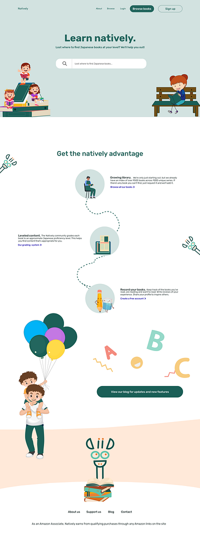 Education design illustration ui ux web design