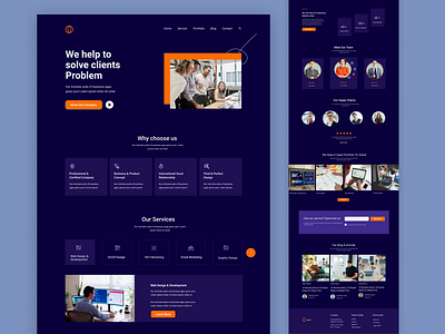 Digital Agency Landing Page agency agency landing page design design digital digital agency digital agency landing page landing page minimal design mordan landing page ui