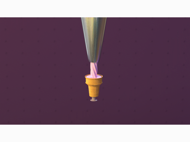 Ice Cream and Croc 3d animation branding cinema 4d cinema4d crocs design gif ice cream illustration motion design motion graphics