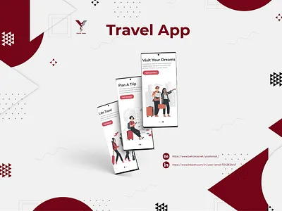 Travel App Intro Screens app app design branding design icon illustration logo mobile app mockups typography ui ui design ui ux ux ux design vector