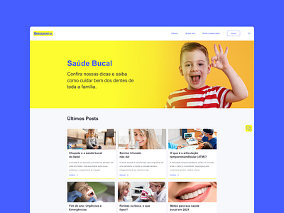 Banco do Brasil - BB Dental - Blog Page app design product design ui ux