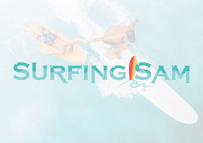 Surfing Sam adobe adobe illustrator brand identity brand naming branding creative design graphic design illustration logo logo design logo designer logo maker text vector