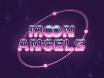 Moon Angels lettering 36daysoftype baumai custom design design inspiration eyeondesign graphic design illustration lettering lights models neon texture type