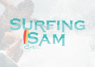 Surfing Sam adobe adobe illustrator brand identity brand naming branding creative graphic graphic design graphic designer illustration logo logo design logo maker text vector