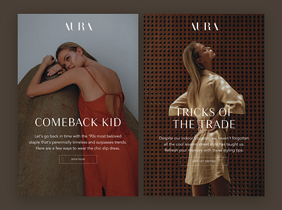 AURA | UI Design art direction digital design ui design