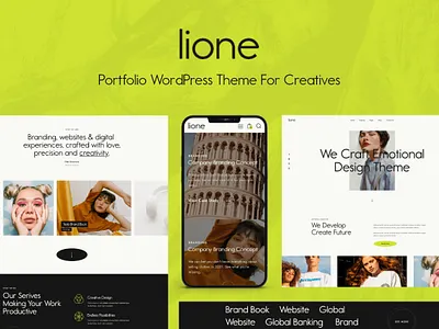 Lione - Personal Portfolio for Creatives WordPress Theme design illustration logo web design web development webdesign woocommerce wordpress wordpress theme wordpress themes